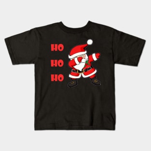 Funny Dabbing Santa Kids T-Shirt